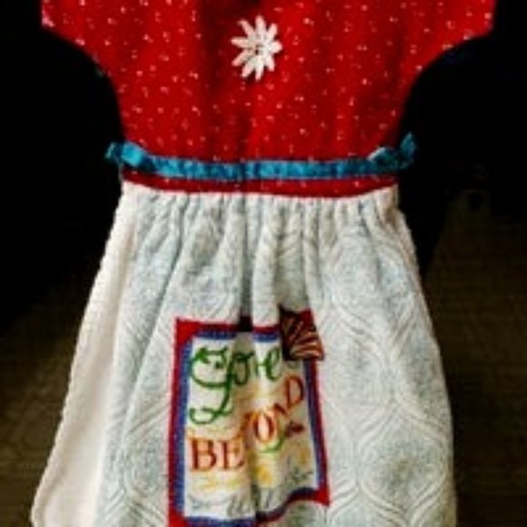 Hanging kitchen towel dress